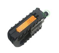 Lagomloot Pedales plegables para bicicleta, diseño de rodamiento de bolas de nailon antideslizante y acero, rosca de 14 mm para la mayoría de bicicletas plegables y eléctricas, color negro, paquete de