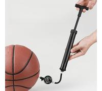 Lagomloot Pelota de alta presión con manómetro, mano portátil para fútbol, baloncesto, voleibol, varilla telescópica de 16 cm con aguja y manguera