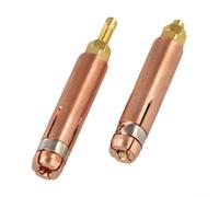 Lagomloot Portabrocas de cobre para soplete de soldadura de pernos de descarga de condensador, pinza de soldadura de 50 mm de longitud para máquina de soldadura de pernos, paquete de 2
