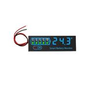 Lagomloot Probador de batería de iones de litio, indicador de voltaje con pantalla LED para paquetes de ácido de hierro ternario de 7 a 55 V con alarma baja, lista de padres sin color
