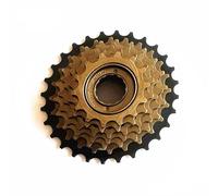 Lagomloot Rueda de inercia para bicicleta, piñón de 7/21 velocidades 14-28T para bicicleta de carretera de montaña, casete de metal dorado