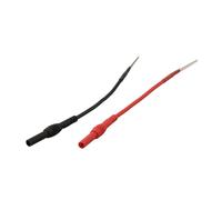 Lagomloot Sonda flexible de silicona para cuchara, kit de plátano de 4 mm con parte inferior flexible, compatible con pruebas eléctricas automotrices, 10 A, 25 V, paquete de 2