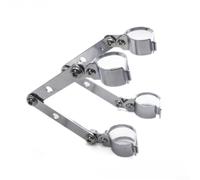 Lagomloot Soporte de montaje para faros delanteros de motocicleta de 28 mm a 51 mm, soporte de aluminio resistente para cafetería todoterreno (28 41 mm)