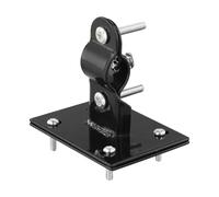 Lagomloot Soporte fijo para cesta de bicicleta, kit de fijación de metal resistente para portaequipajes delanteros en bicicletas plegables de carretera, montaña, color negro, 3.54 x 2.68 pulgadas