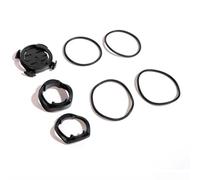 Lagomloot Soporte para medidor de código de bicicleta, soporte de cronómetro tipo correa con cuerda elástica para Garmin, paquete de 2, color negro
