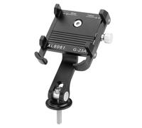 Lagomloot Soporte para teléfono de bicicleta, soporte de manillar de aleación de aluminio a prueba de golpes con agarre de 6 garras, compatibilidad de 55-100 mm para ciclismo
