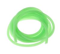 Lagomloot Tubo luminoso para aparejos de pesca, mangas de silicona antienredos de 2 m para pesca en aguas profundas, color verde, 2 mm de diámetro interior y 3 mm de diámetro exterior