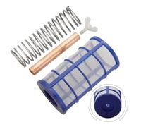 Lagomloot Varilla de cobre de repuesto para ionizador solar de piscina, ánodo de 105 x 18 mm con perilla de filtro de resorte para purificador de piscina, tratamiento de agua sin químicos de bajo