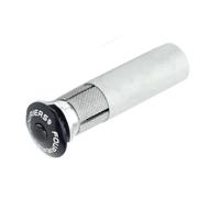 Lagomloot Varilla de extensión de auriculares de bicicleta, expansor de aleación de 50 mm para horquilla de carbono de 28,6 mm, cubierta superior negra