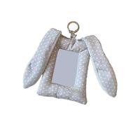 Lagomorph - Funda protectora de fotos de 7,6 cm para tarjetas, billetes y objetos pequeños, funda para tarjetas de PVC con curva, Gris