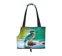 Lagoon Bird - Bolso de hombro para mascotas con estampado de pájaros para salir - Bolso de hombro de doble propósito para perros y gatos pequeños