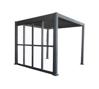 Lagos 3x4 pérgola de patio independiente con puerta a un lado 4m Garden Point antracita