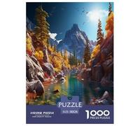 Lagos para Adultos Puzzle Alpino 1000 Piezas Cumpleaños Juegos Educativos Decoración Juego De Rompecabezas Stress Relief Toy 38x26cm/1000pcs