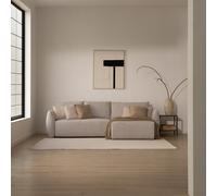 Lagos sofá chaise longue reversible 3 plazas con asientos deslizantes beige