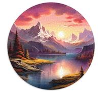 Lagos y montañas Nevadas Puzle Regalo Creativo Decoración del Hogar 1000 Piezas paisajes Naturales Rompecabezas Juego De Habilidad para Adultos Y Niños A PArteeir De 14 Años 1000pcs (67.5x67.5cm)