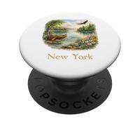 Lagos y montañas pacíficas de Nueva York PopSockets PopGrip Adhesivo