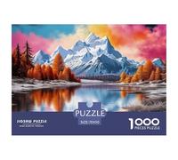 LagosAnd Snowy Mountains 1000 Piece Puzzle for Adults, Every Piece Is Unique, Softclick Technology Means Pieces Fit Together Perfectly 70x50cm/1000pcs