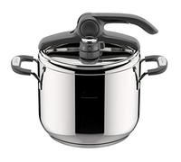 Lagostina Briosa LagoeasyUp - Olla a presión (7 L) | De acero inoxidable 18/10, fondo Lagoseal Plus, apertura fácil, válvula de dos presiones, compatible con inducción y gas