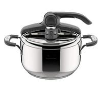 Lagostina Briosa - Olla a presión | De acero inoxidable 18/10, fondo Lagofusion, apertura fácil, válvula de dos presiones, compatible con inducción y gas