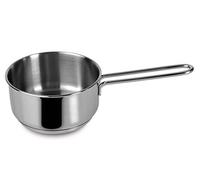 Lagostina Cada cazuela profunda de 14 cm de acero inoxidable 18/10 con fondo Lagoseal Plus, exterior satinado y asas anchas, aptas para todas las fuentes de calor, incluida la inducción