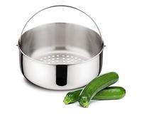 Lagostina Cesta para cocción al vapor en olla a presión, acero inoxidable de 5 L