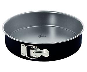 Lagostina Gustosa - Molde desmontable con bisagra de acero antiadherente para horno, color negro, diámetro 20 cm