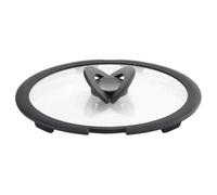 Lagostina Ingenio Induction - Tapa de cristal, color negro y transparente, 26 cm