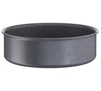 Lagostina Ingenio Mineralis Green Cacerola 24 cm, Cacerola de aluminio 100% reciclada, para gas, horno e inducción, con indicador de cocción, se puede utilizar con mango extraíble