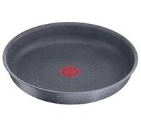 Lagostina Ingenio Mineralis Green Sartén 22 cm, Sartén de aluminio 100% reciclada, para gas, horno e inducción, con indicador de cocción, mango extraíble y fondo indeformable