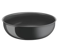 Lagostina Ingenio Vivissima Wok de cerámica antiadherente de 26 cm se puede utilizar con mango extraíble, 100% aluminio reciclado con tecnología Thermo-Signal para todas las fuentes de calor, incluida