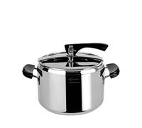 Lagostina La Classica Olla a presión con Cesta y ecodosis, diámetro 22 cm, 5 l, Metal, Acero E Negro