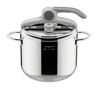 LAGOSTINA LAG620Q07 Olla Press Deliciosa, 22 l, 7 l | Con LagoEasy'up, válvula Control, fondo Irradial Plus, acero inoxidable 18/10