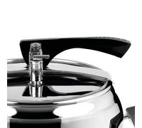 Lagostina Olla a presión La Classica Lagofusion, olla a presión Ø 22 cm, capacidad 5L, con cesta, recetario y Ecodose, asas de baquelita, válvula de peso y fondo Lagofusion