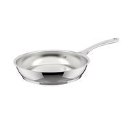Lagostina Orchestra - Sartén con mango largo de acero inoxidable 18/10, diámetro de 28 cm, fondo Lagotherm de 3 capas, efecto espejo exterior e interior satinado, para todas las fuentes de calor
