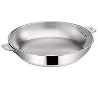 Lagostina Salvaspazio Sartén de Acero Inoxidable 18/10 Ø 26 cm, Olla Inducción, Gas y Horno hasta 250 °C, Apilable y Fácil de Guardar, Lagotherm Fondo de 3 Capas, Asas con Soportes Remachados