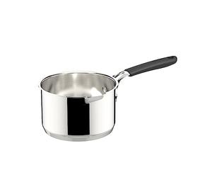 Lagostina Tempra acero hervidor, cacerola Ø 16 cm de acero inoxidable 18/10, con fondo Lagotherm y mango de silicona, cacerola apta para inducción, gas y horno