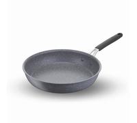 Lagostina Tempra Mineral Sartén antiadherente de acero y aluminio con revestimiento mineral+ Ø 30 cm, mango de silicona, efecto piedra, apta para todas las fuentes de calor