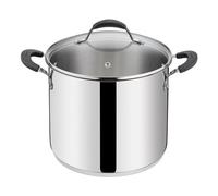Lagostina TEMPRA Sartén/ Cacerola con Tapa de Vidrio, 24 cm, Acero Pulido