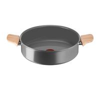 Lagostina Vivissima - Cacerola semifonda antiadherente de 24 cm con dos asas, revestimiento de cerámica, calentamiento rápido y cocción uniforme, apta para todas las fuentes de calor, incluida