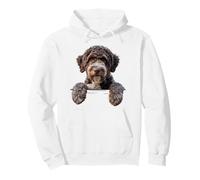 Lagotto Romagnolo, Divertido Perro trufado Italiano Que se asoma Sudadera con Capucha