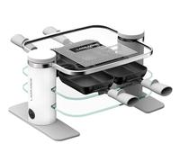 LAGRANGE 079401 - Aparato de raclette para 4 personas, 500 W, Bandejas de cristal, bandeja superior desmontable para limpieza simplificada, repostar estufas, diseño limpio, botón de encendido y