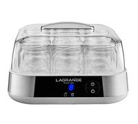 LAGRANGE 459001 - Yogurtera (1,665 L, Acero inoxidable, 0,185 L, Yogur, 15 h, LED)