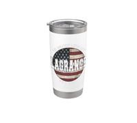LaGrange Georgia, bandera americana vintage Vaso térmico de acero inoxidable de doble pared
