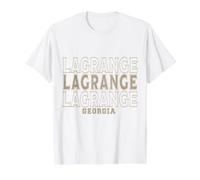 LaGrange Georgia Vintage Camiseta gráfica económica, Hombre, Blanco, L