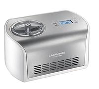 LAGRANGE Glaces Créativ 135W 1.2L Plata, Color blanco - Heladora (1,2 L, 30 min, 1 bowls, De plástico, Acero inoxidable, Plata, Color blanco, 260 mm)