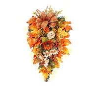 Lágrima de Flores Artificiales de Otoño, Decoración Realista para Festivales de Puerta Delantera, 21,7x12,6 Pulgadas para Fiestas, Centros de Mesa y Celebraciones (273.00)