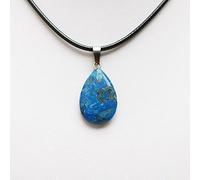Lágrima Gota De Agua Ópalo Roca Cuarzo Natural Cristal Curación Chakra Piedra Colgante Collar Joyería,ágata Azul