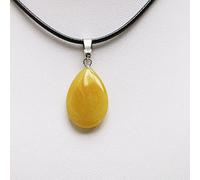 Lágrima Gota De Agua Ópalo Roca Cuarzo Natural Cristal Curación Chakra Piedra Colgante Collar Joyería,jade Amarillo