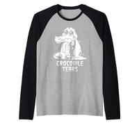 Lágrimas de cocodrilo Idioma Niños y Maestros Modismos Camiseta Manga Raglan
