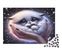 Lágrimas de Gato Lindas Puzzles 1000 Piezas Papel Reciclado para Adultos Puzzle para Adultos Juego Educativo para descompresión Regalo Divertido para casa 38x26cm/1000pcs